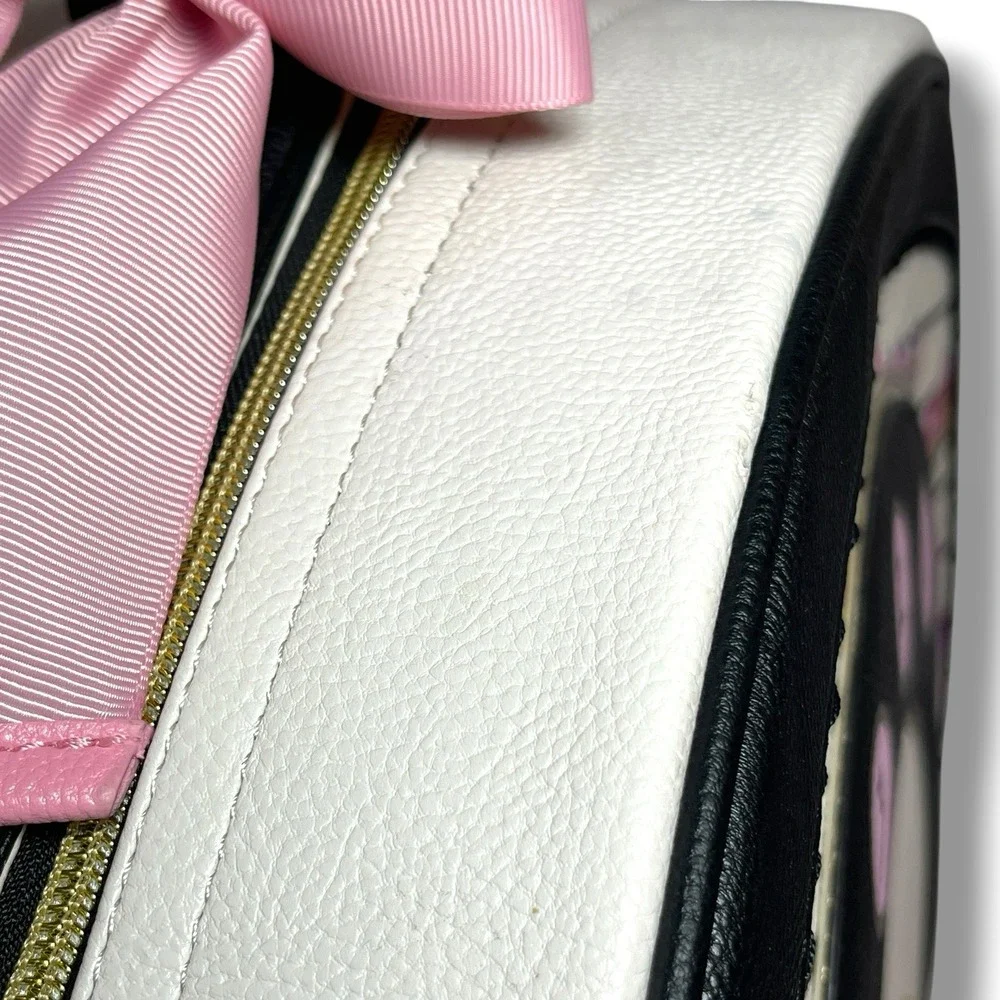 Betsey Johnson Floral Stripe Rotary Phone Satchel Travel Train Case Weekender